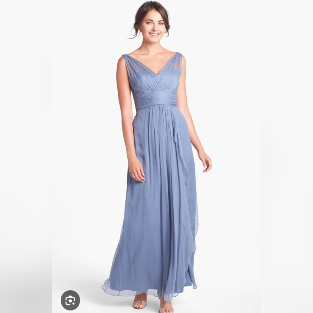 Amsale Blue Maxi Dress